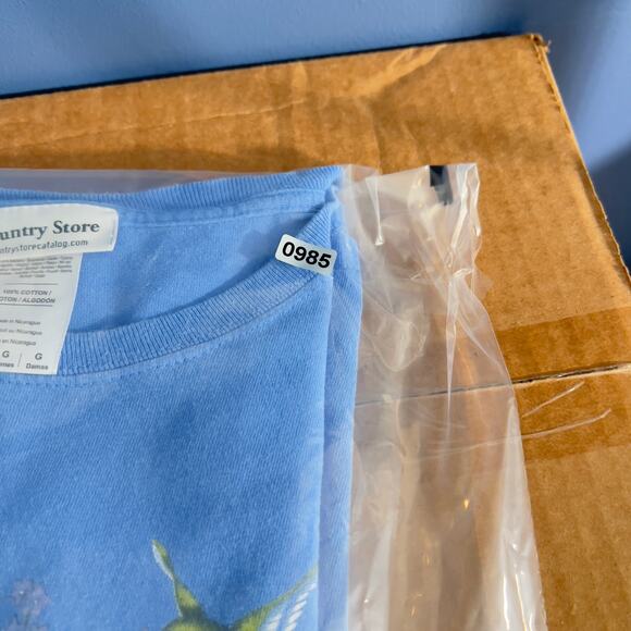 Country Store Hummingbirds T-Shirt Woman's Large Floral Bird Graphic Cottage - Picture 8 of 8